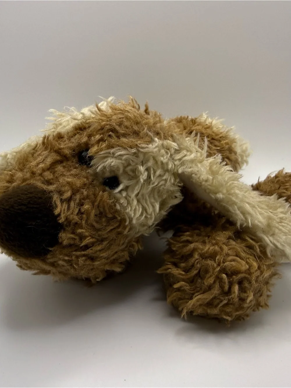 Vintage 1999 Rare Ganz “Puppers” H3421 Brown/Cream Scruffy Dog Plush (GZPL-02)